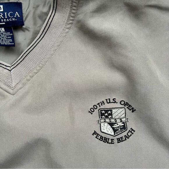 Vintage 100 US open Pebble Beach pull over men’s L - Picture 3 of 11